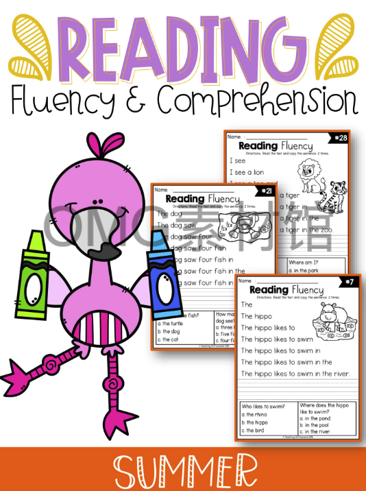 2.Summer Reading Fluency and Comprhension_cover.png