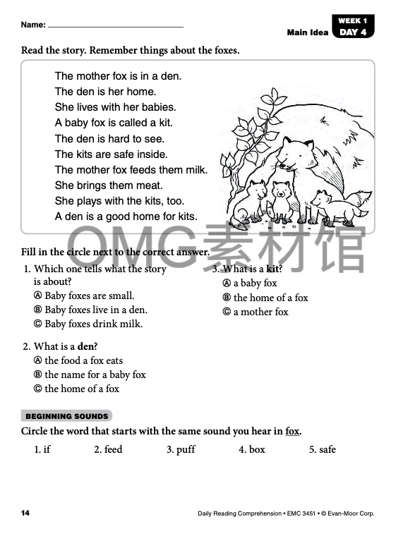 Daily Reading Comprehension,Grade 1_inside_07.jpg