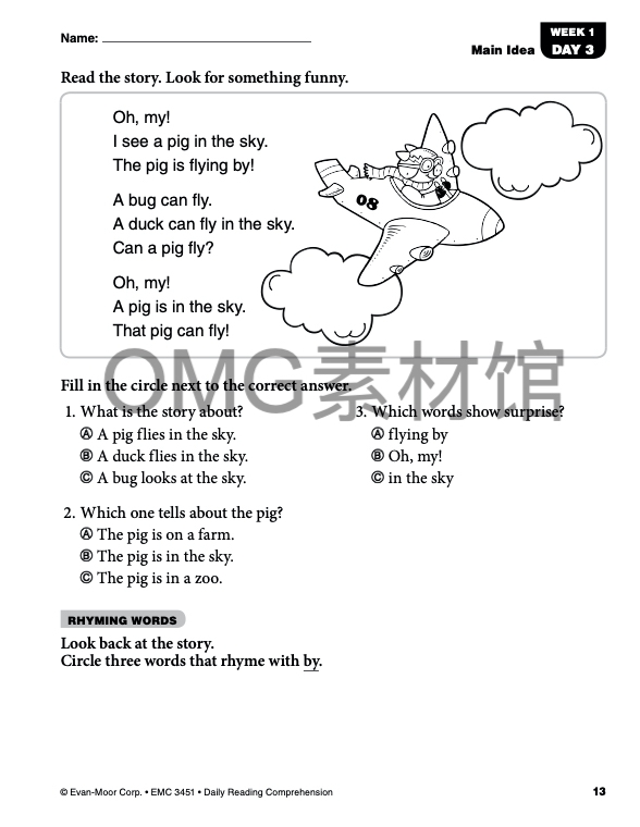 Daily Reading Comprehension,Grade 1_inside_06.jpg