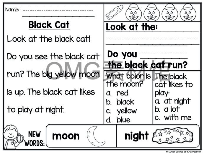 05.Kindergarten Reading Comprehension Passages- HALLOWEEN_inside_01.jpg