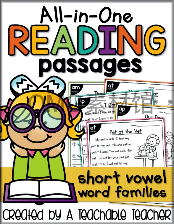 01.Short Vowel Reading Passages ~ All-in-One Distance Learning _cover.jpg