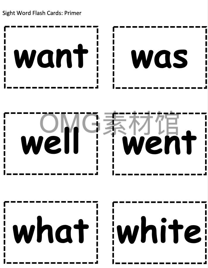 2.Sight Word Sheets Dolch Word List Primer_inside_03.png