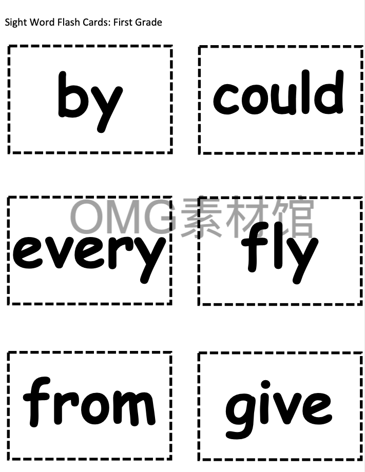 3.Sight Word Sheets Dolch Word List First Grade_inside_03.png