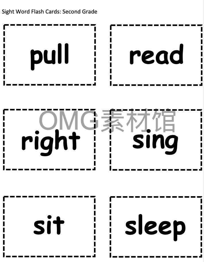 4.Sight Word Sheets Dolch Word List Second Grade_inside_03.png