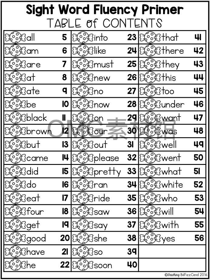 Sight Word Fluency Check (Set 2) - Primer _inside_01.png