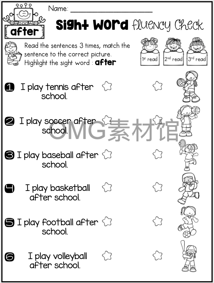 Sight Word Fluency Check (Set 3) - 1st Grade _inside_02.png