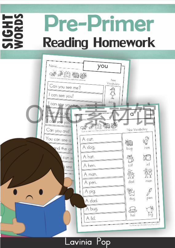 1.Sight Words Reading Homework - Pre-Primer_cover.png