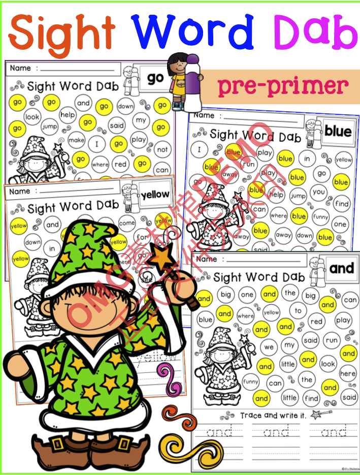 1.Sight Word Dab(Pre-Primer)_cover.png