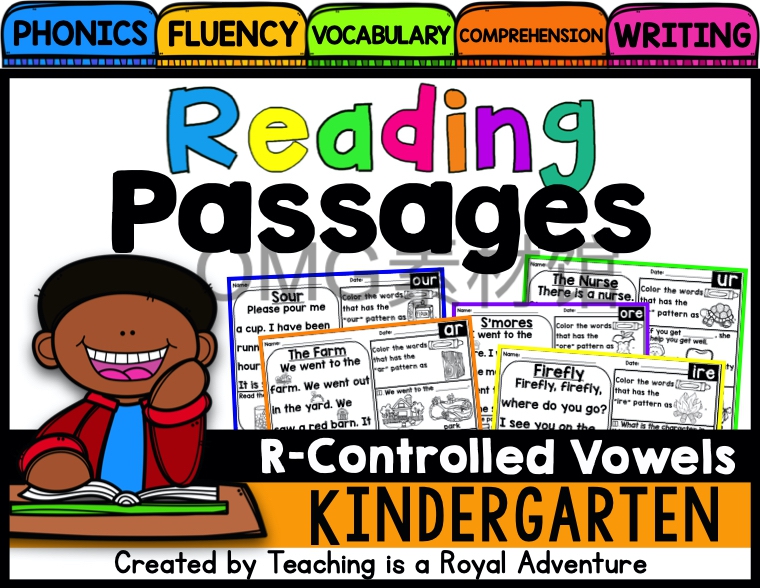 5.R-Controlled Vowel Fluency Passages KINDERGARTEN_cover.jpg