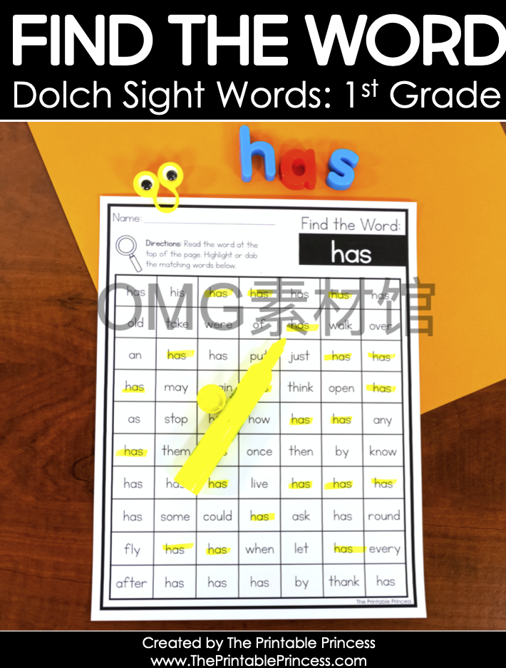 3.Find the Word Dolch Sight Words：1st Grade_cover.png
