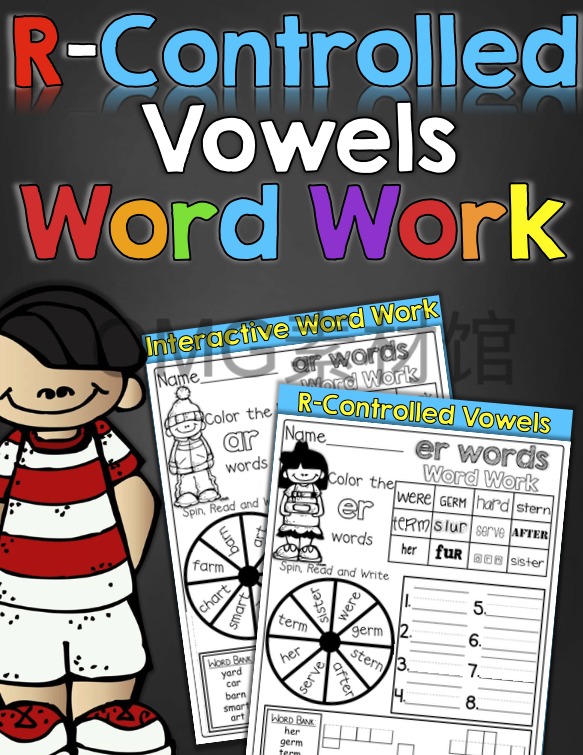 7-R-Controlled Word Family Word Work_cover.png